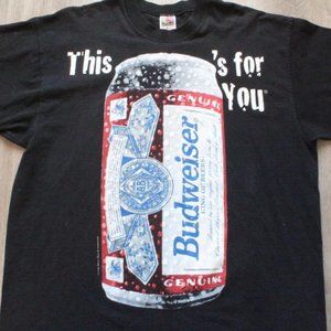 1996 'This Bud's For You' Budweiser T-Shirt